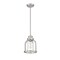 Z-Lite Burren 1 Light Mini Pendant, Brushed Nickel And Clear Seedy 337MP-BN - alternate 3